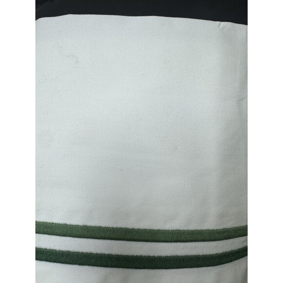 Matouk Essex KING 100% Long Staple Cotton Green/White Flat Sheet - Picture 4 of 8
